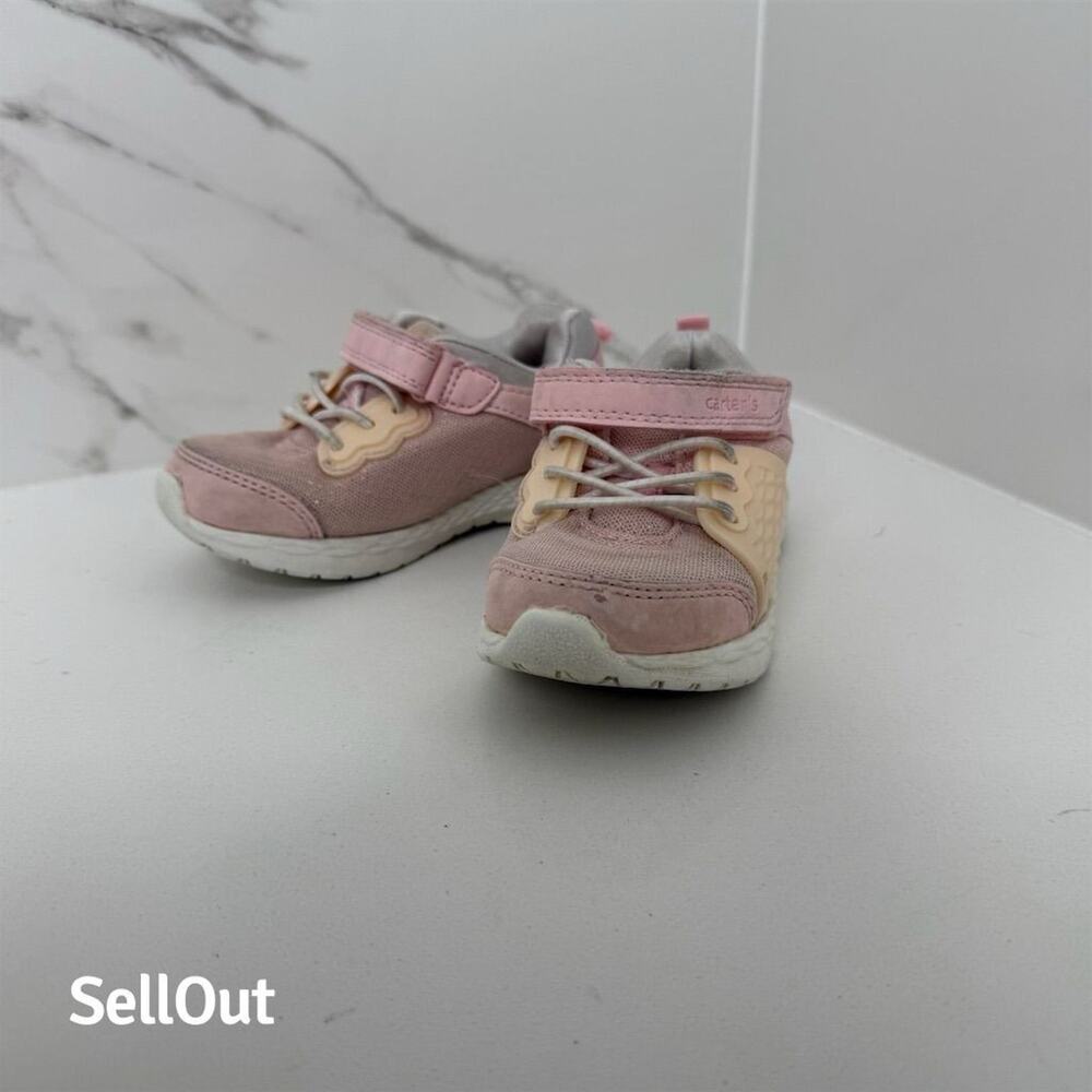 Carter's Girls Pink Athletic Sneakers Toddler Size 8